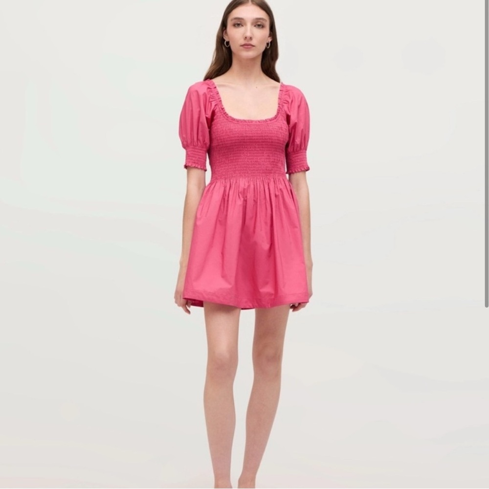 Hill House Hot Pink Smocked Mini